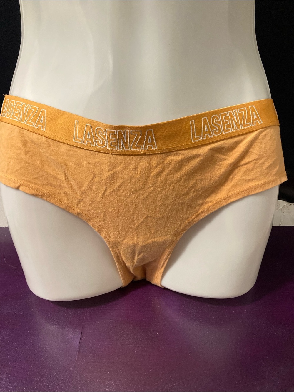 La Senza Cotton Hipster Orange Logo Waistband Medium